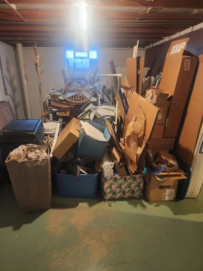 Roll-off dumpster container at job site for Construction Dumpster Rental in Sandusky